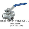 Tee Threaded Ball Valve Q14 (5) F